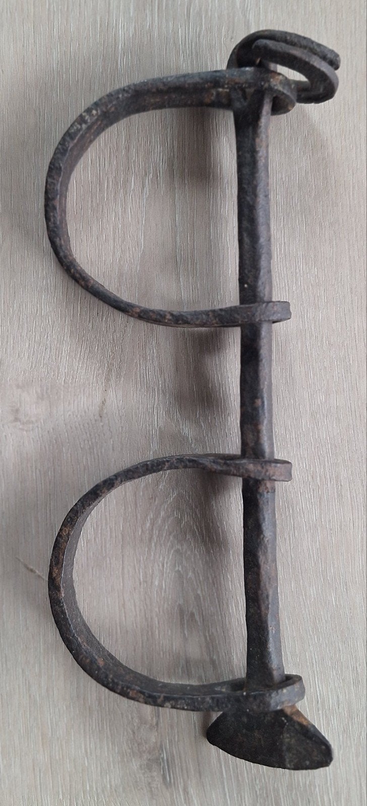 Antieke handboeien/voetboeien - decoratief ijzerwerk, Ophalen of Verzenden