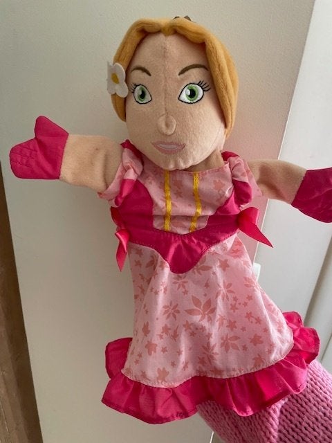 Handpop Efteling. Sprookjesbos Assepoester / prinses., Ophalen, Zo goed als nieuw, Beeldje of Poppetje