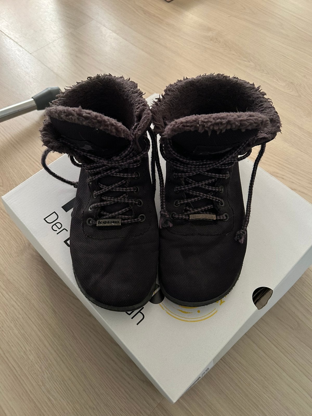 Leguano Kosmo Zwart barefoot schoenen met voering - maat 39, Ophalen of Verzenden, Gedragen, Zwart, Sneakers of Gympen