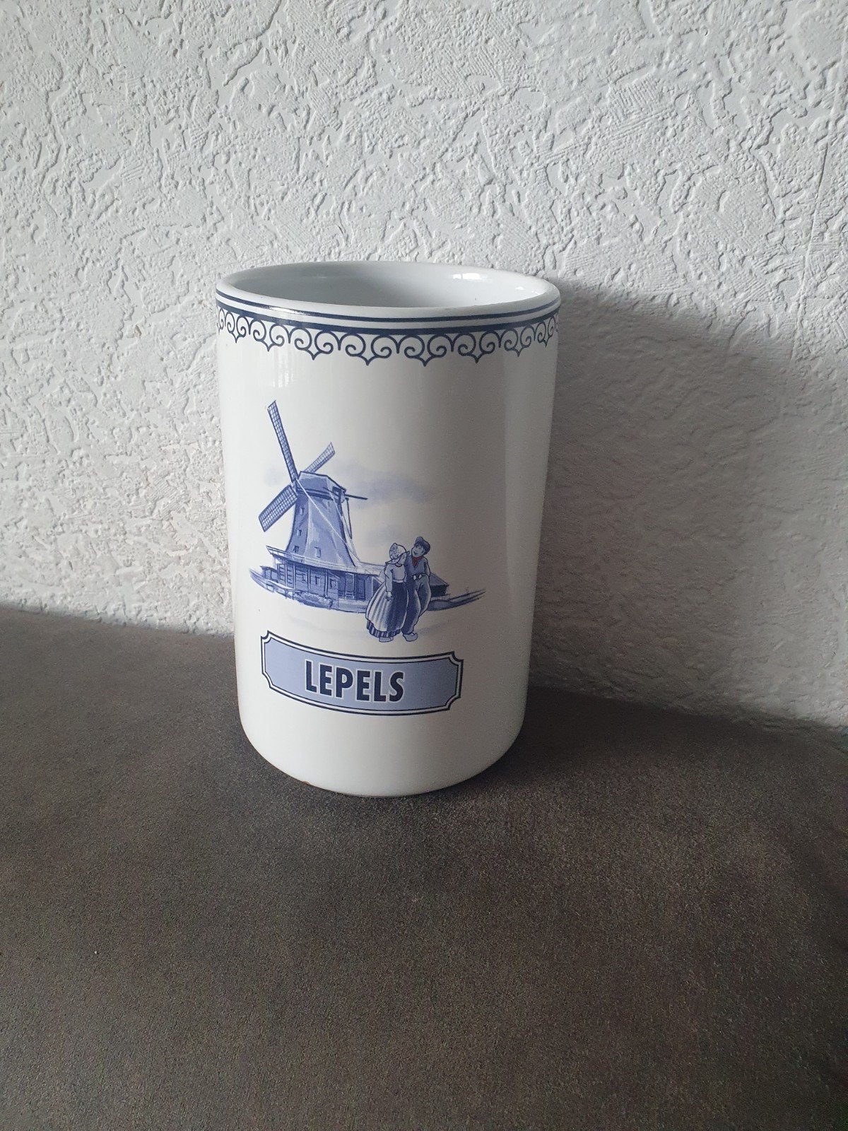 Delfts Blauw vaas voor pollepels, Ophalen of Verzenden, Aardewerk, Overige stijlen