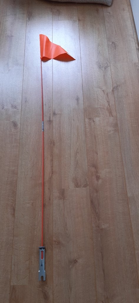 Oranje veiligheidsvlag voor kinderfiets of aanhanger, Fietsen en Brommers, Ophalen, Gebruikt, Minder dan 16 inch