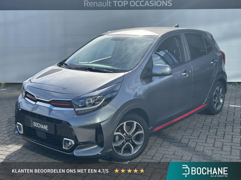 Kia Picanto 1.0 DPi GT-Line | Leder | Trekhaak | Climate Con, Auto's, Kia, Bedrijf, Te koop, Picanto, ABS, Achteruitrijcamera