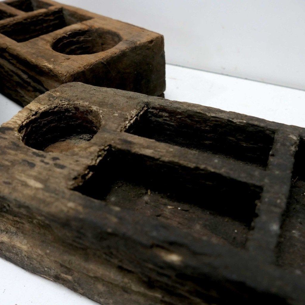 Houten bakje Indonesie WX2 sirih landelijk geleefd hout java, Antiek en Kunst, Ophalen of Verzenden