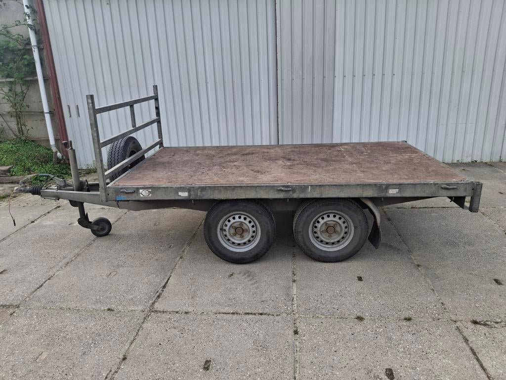 Platte aanhanger, 100 liter of meer, Ophalen, Transportkar