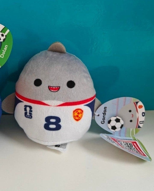 Mc Donalds happy meal squishmallow fifa wk Gordon nr 8, Overige typen, Nieuw, Ophalen of Verzenden, Klein (minder dan 20 cm)