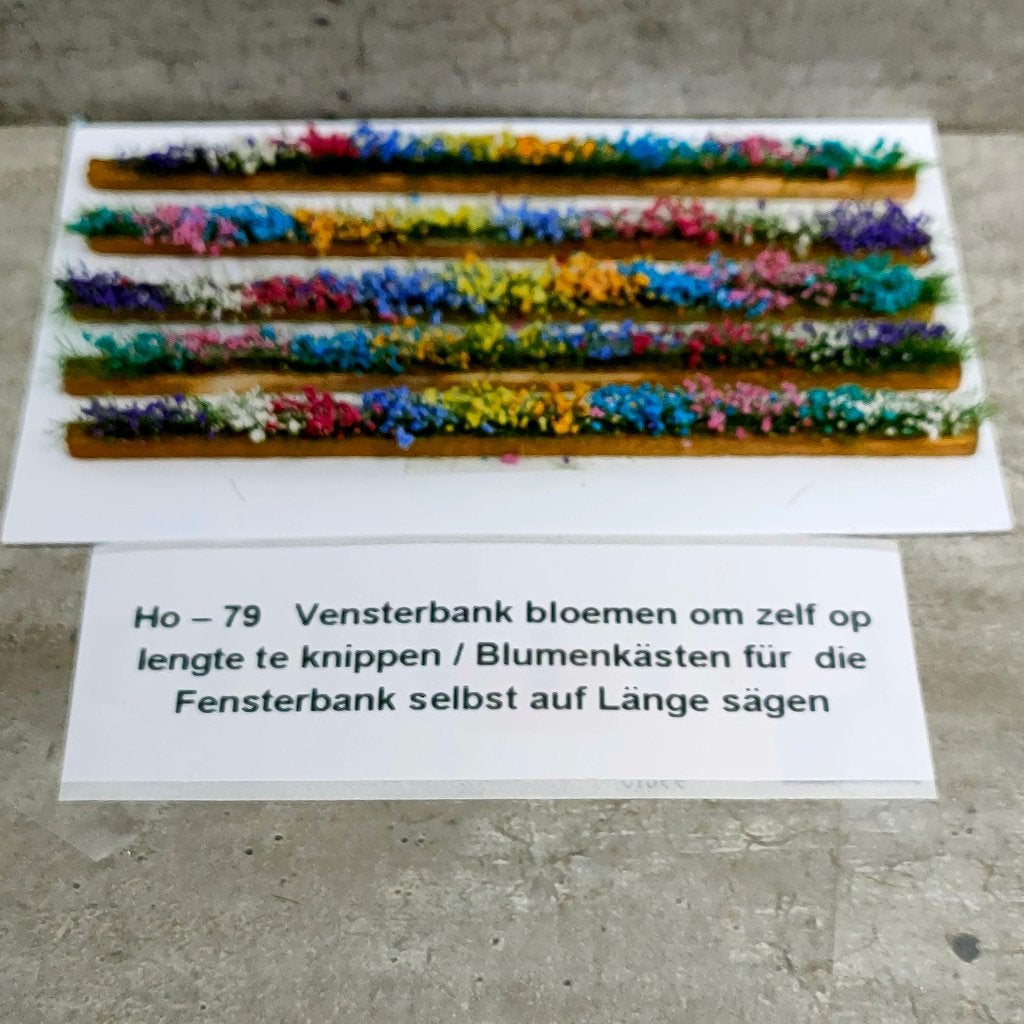 modeltrein Ho – 79 Vensterbank bloembakken, Overige merken, Gelijkstroom, Natuur, Nieuw