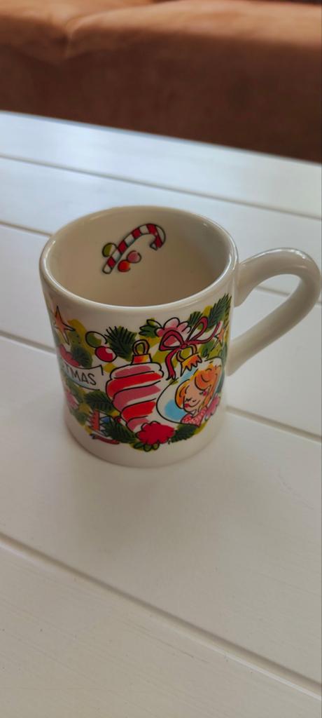 Blond Amsterdam mok merry christmas, Ophalen of Verzenden, Zo goed als nieuw, Aardewerk, Kop(pen) en/of Schotel(s)