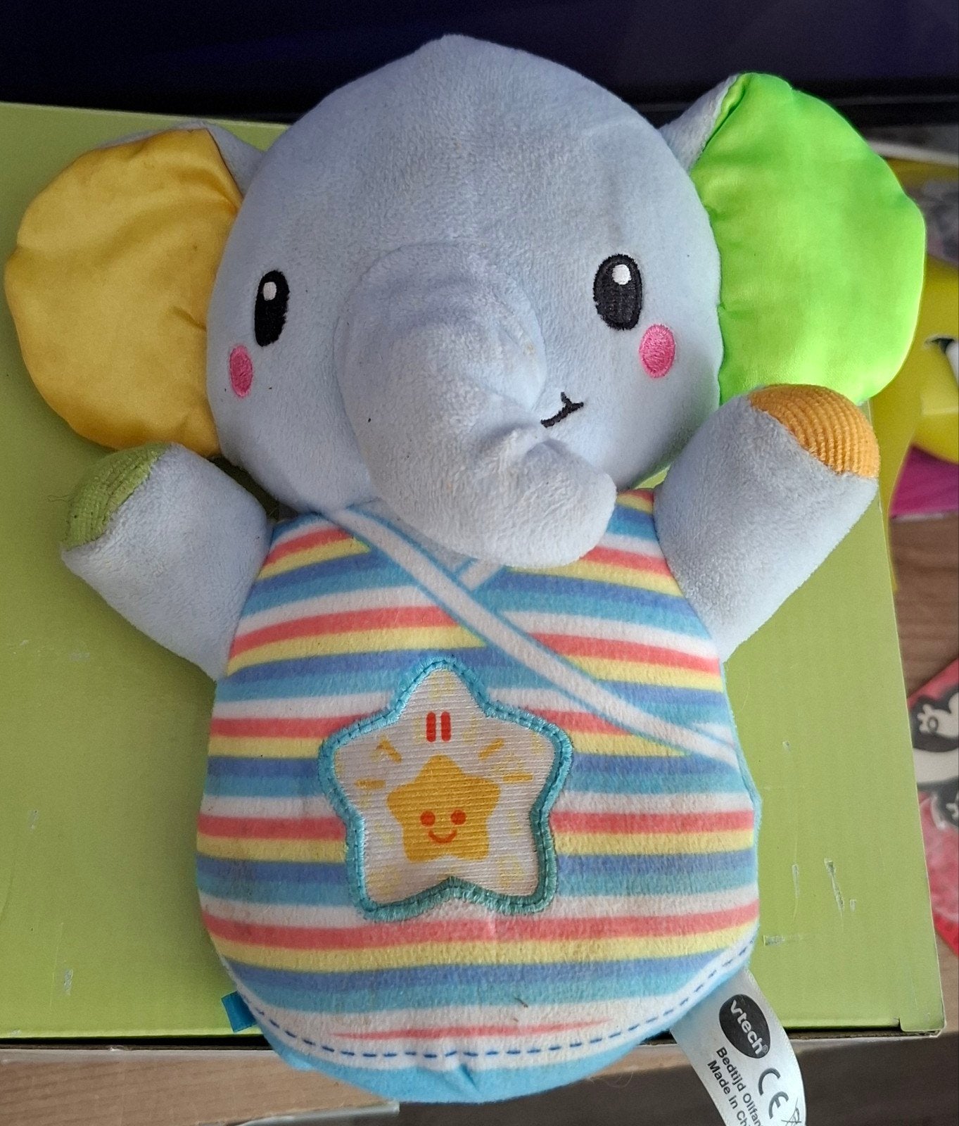Vtech bedtijd olifantje blauw, Ophalen of Verzenden, Gebruikt