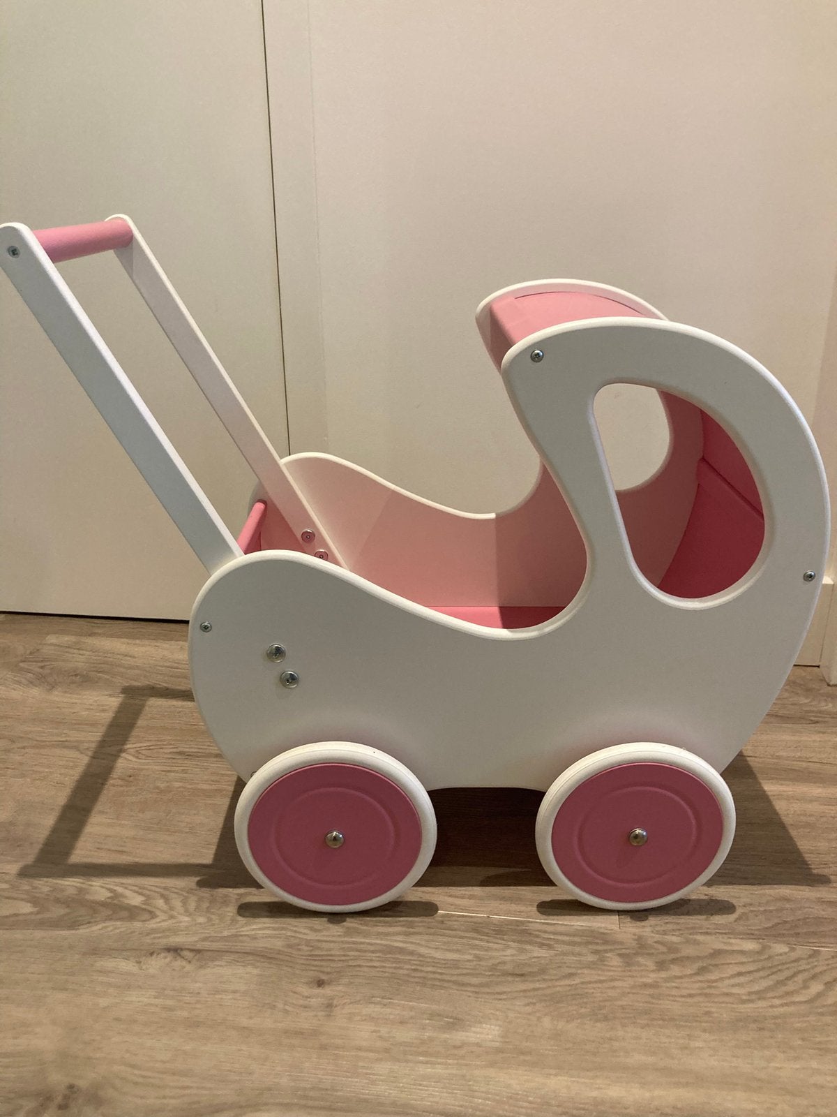 Houten poppenwagen, Ophalen of Verzenden, Zo goed als nieuw, Babypop
