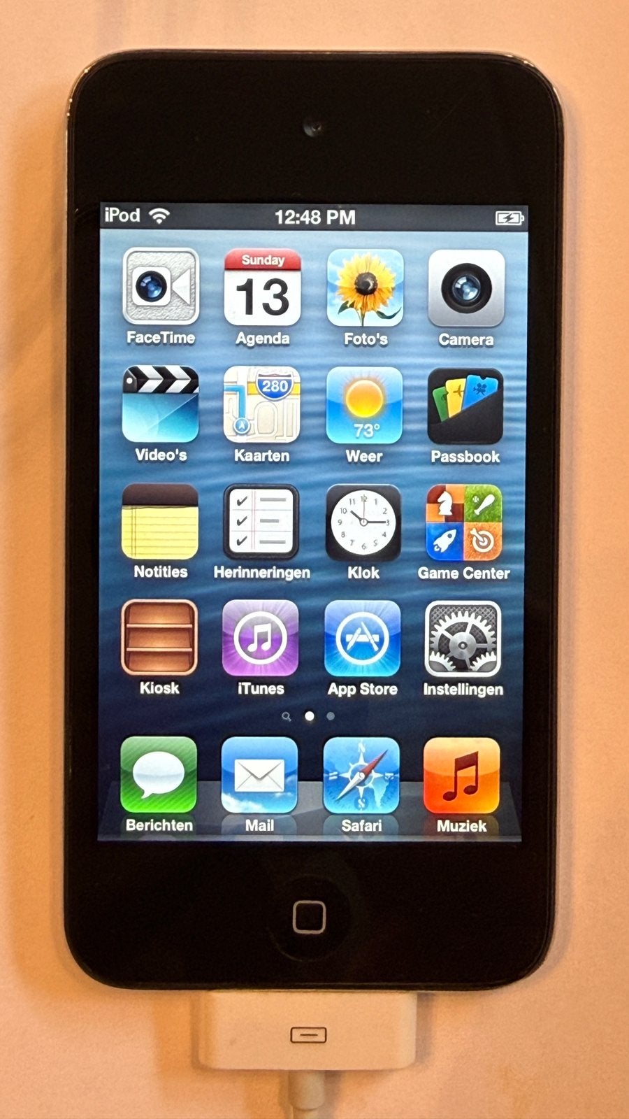 In goede staat: apple ipod touch 4g 32GB, met kabel, Audio, Tv en Foto, Ophalen, Gebruikt, Touch, Zwart