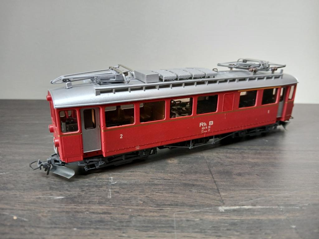 BEMO 1268 136 - RhB ABe 4/4 36. Berninatriebwagen, new, Ophalen of Verzenden, Nieuw, Locomotief, Overige merken