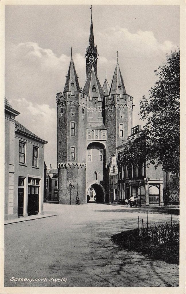 702-259-003 Sassenpoort Zwolle, Verzenden, Voor 1920, Overijssel