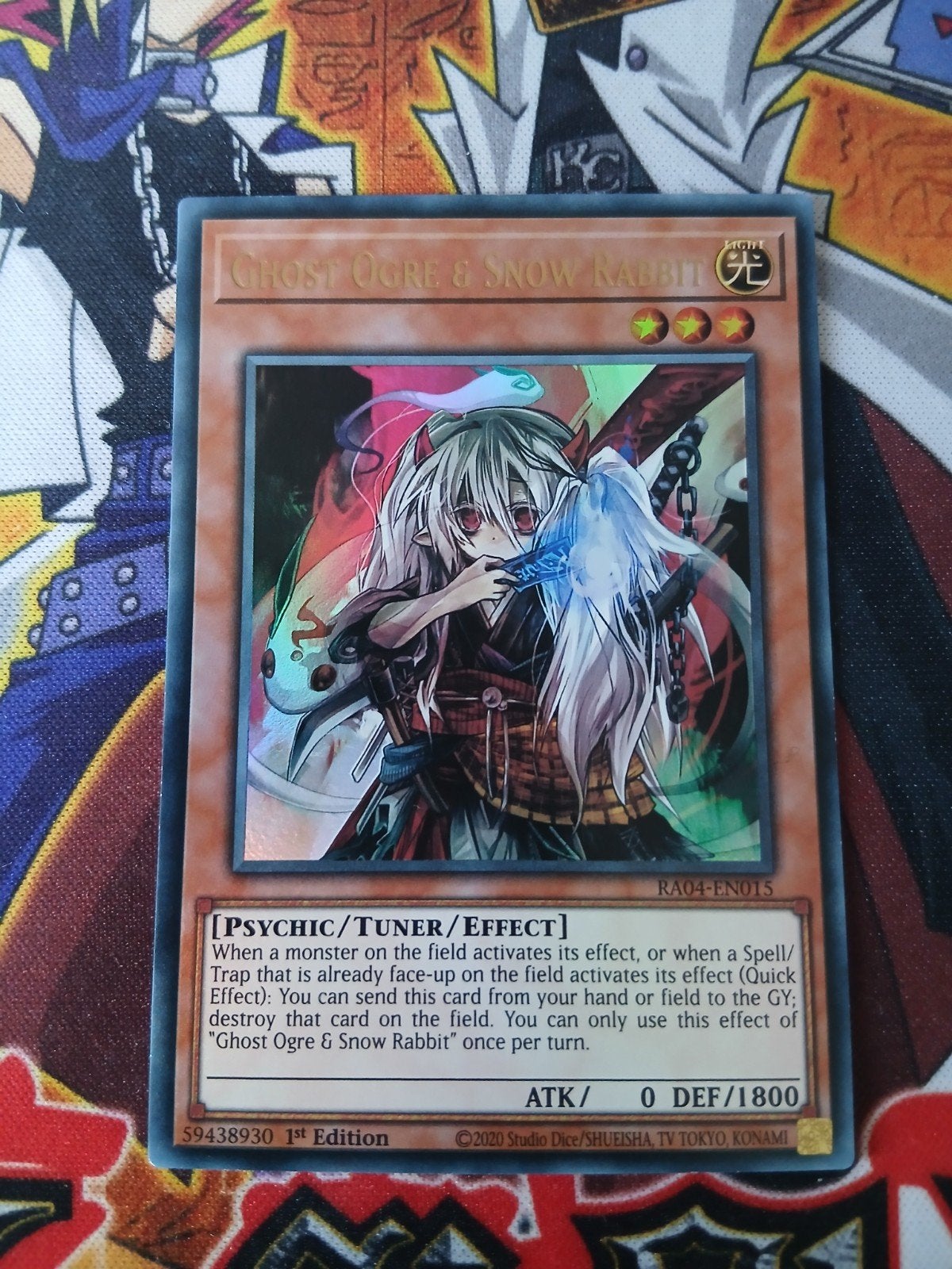 Ghost Ogre & Snow Rabbit - Ultra Rare RA04 - Yu-Gi-Oh, Ophalen, Zo goed als nieuw, Foil