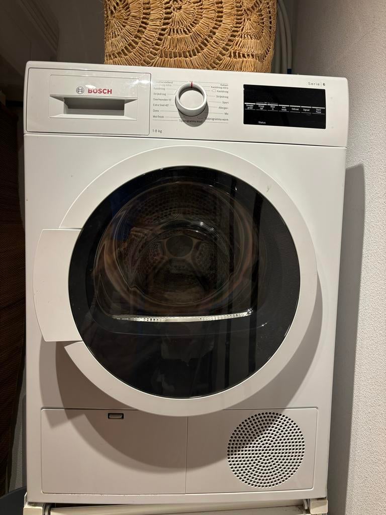 Bosch Serie 6 Condensdroger 8 kg, Ophalen, Gebruikt, 8 tot 10 kg, Voorlader