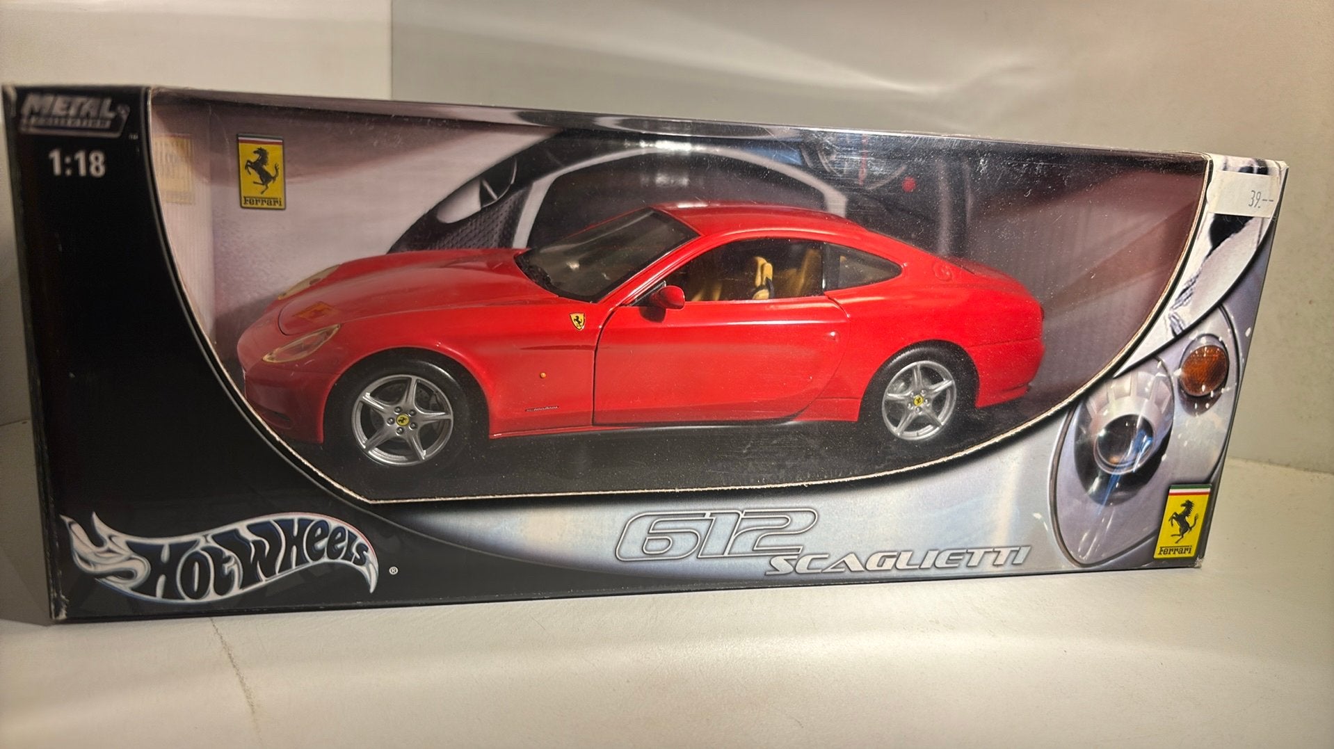 Ferrari 612 Scaglietti hot wheels 1.18, Ophalen of Verzenden, Hot Wheels, A, A