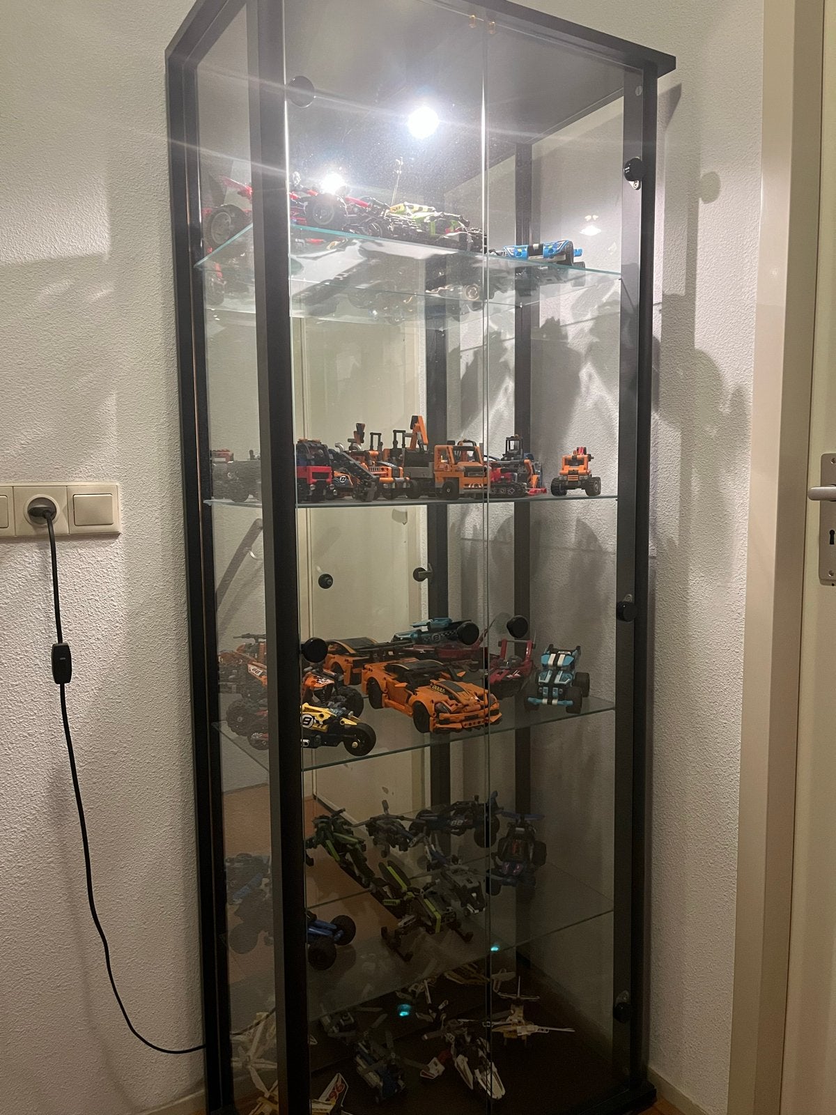 Twee Vitrine kasten, Ophalen, Gebruikt, 50 tot 100 cm, 150 tot 200 cm