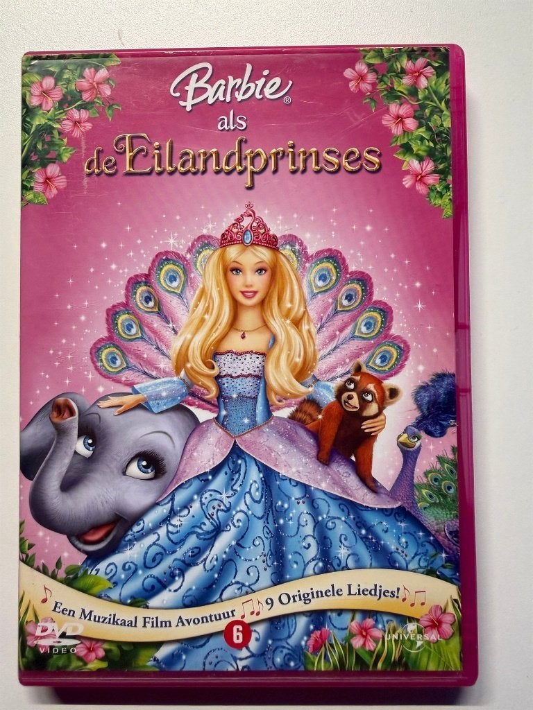Barbie als de Eiland Prinses (2007) DVD | Actie 5=4, Ophalen of Verzenden, Zo goed als nieuw