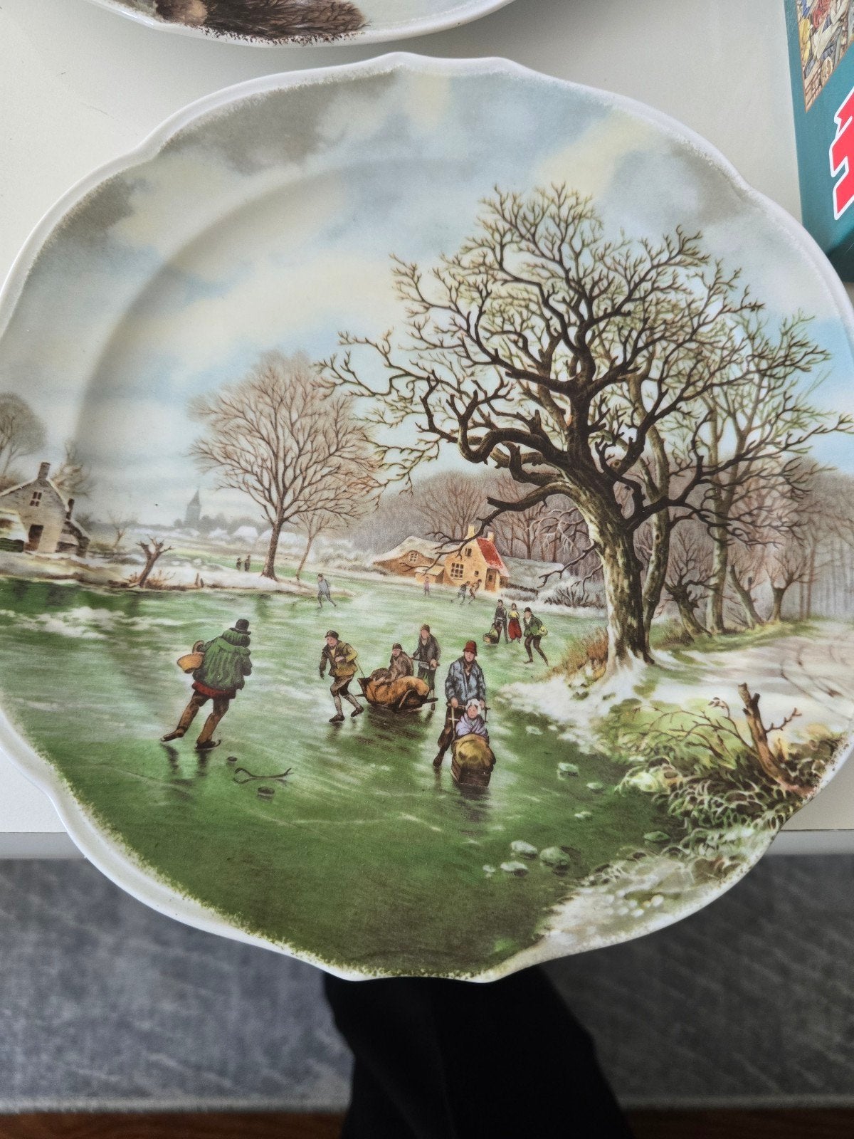 Royal Schwabap Wintertaferelen Wandborden Set, Ophalen of Verzenden