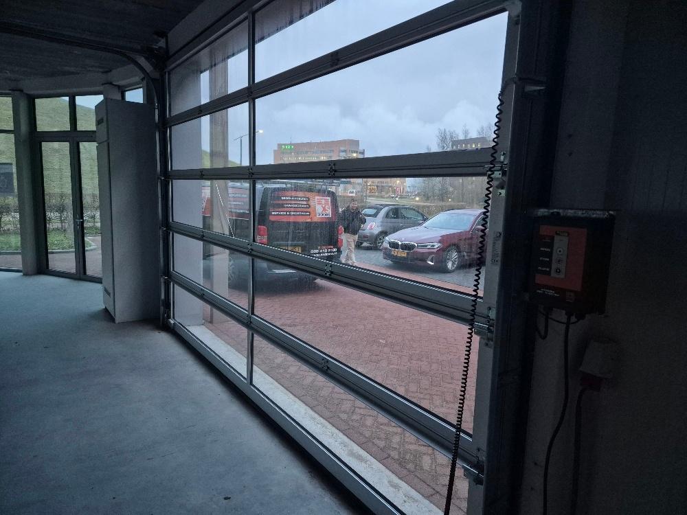 Overheaddeur laaddeur glas panelen XS Doors, Doe-het-zelf en Verbouw, Platen en Panelen, Ophalen, Gebruikt