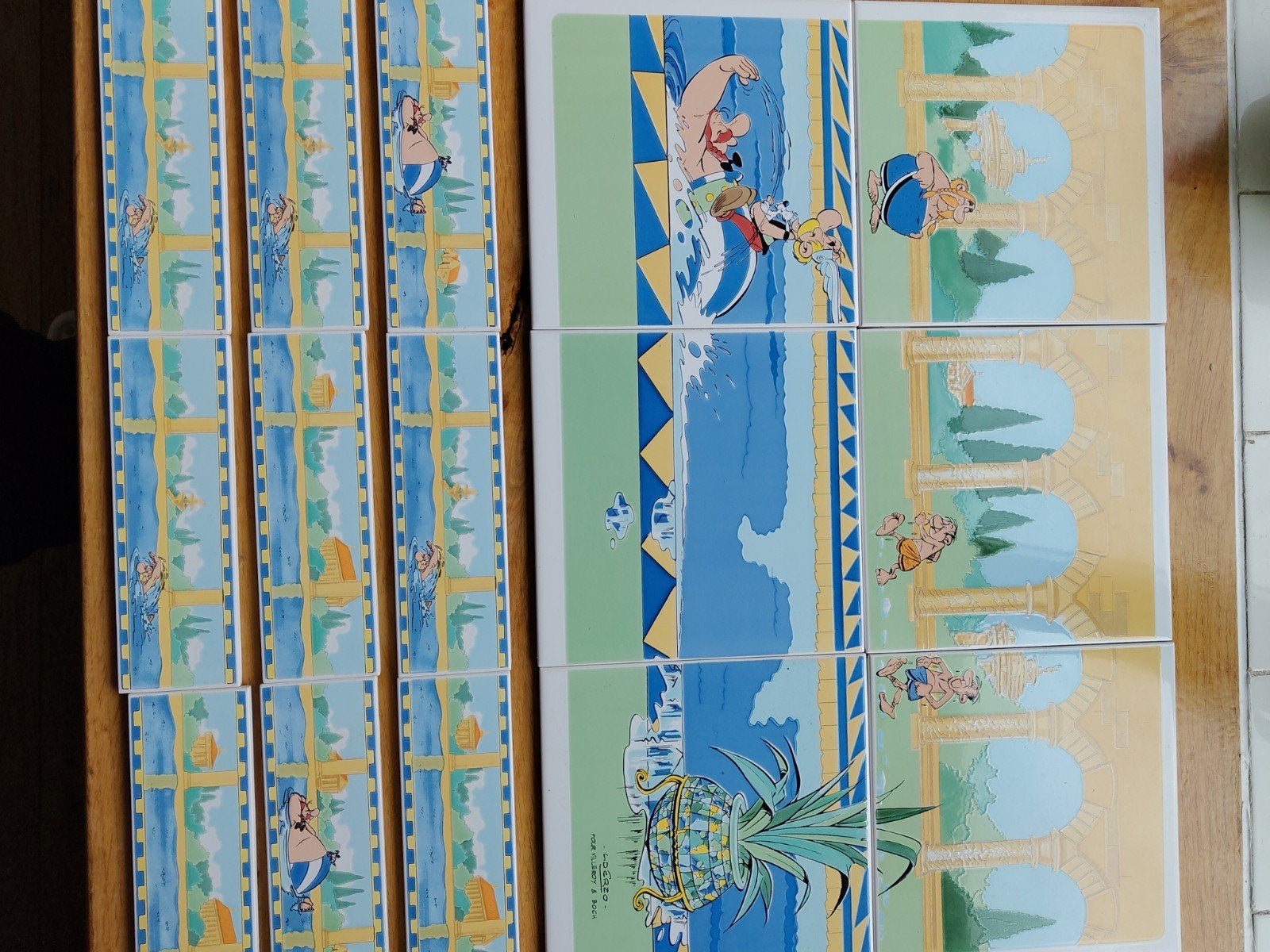 Asterix en Obelix tegels - set van 15, Ophalen, Nieuw