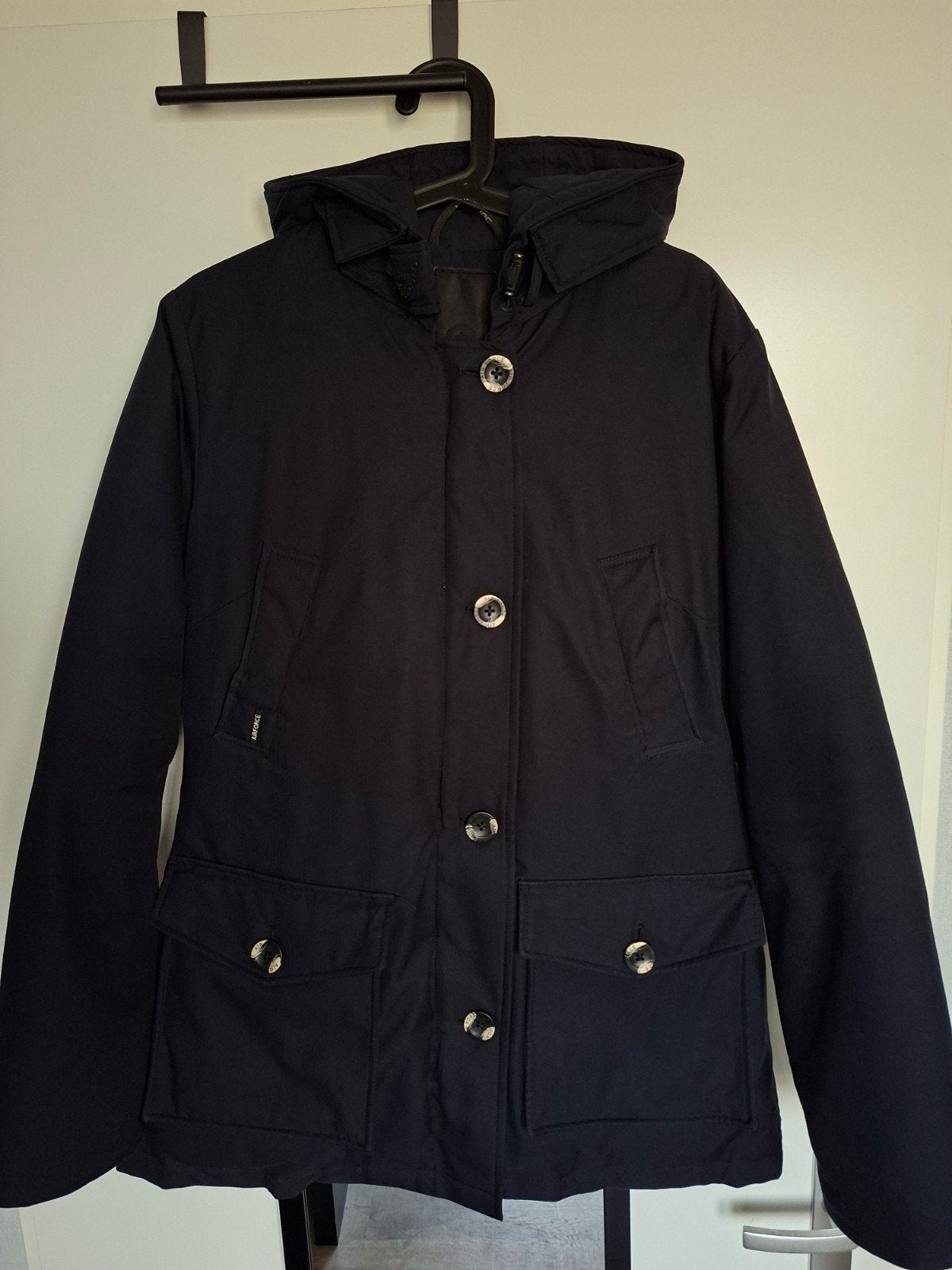 Airforce winterjas 4 pocket parka donkerblauw, Maat 38/40 (M), Airforce, Blauw, Ophalen of Verzenden