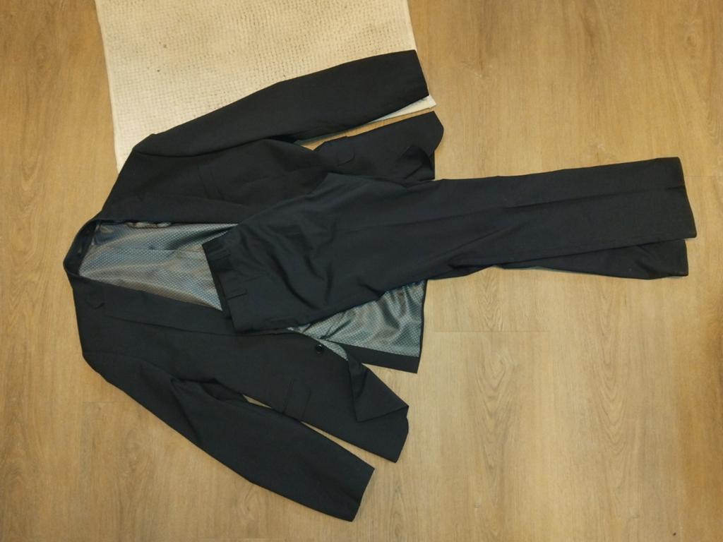 Angelo Litrico Slim Fit Pak - antraciet, Maat 94 (L), Ophalen of Verzenden, Zo goed als nieuw, Maat 48/50 (M), Zwart