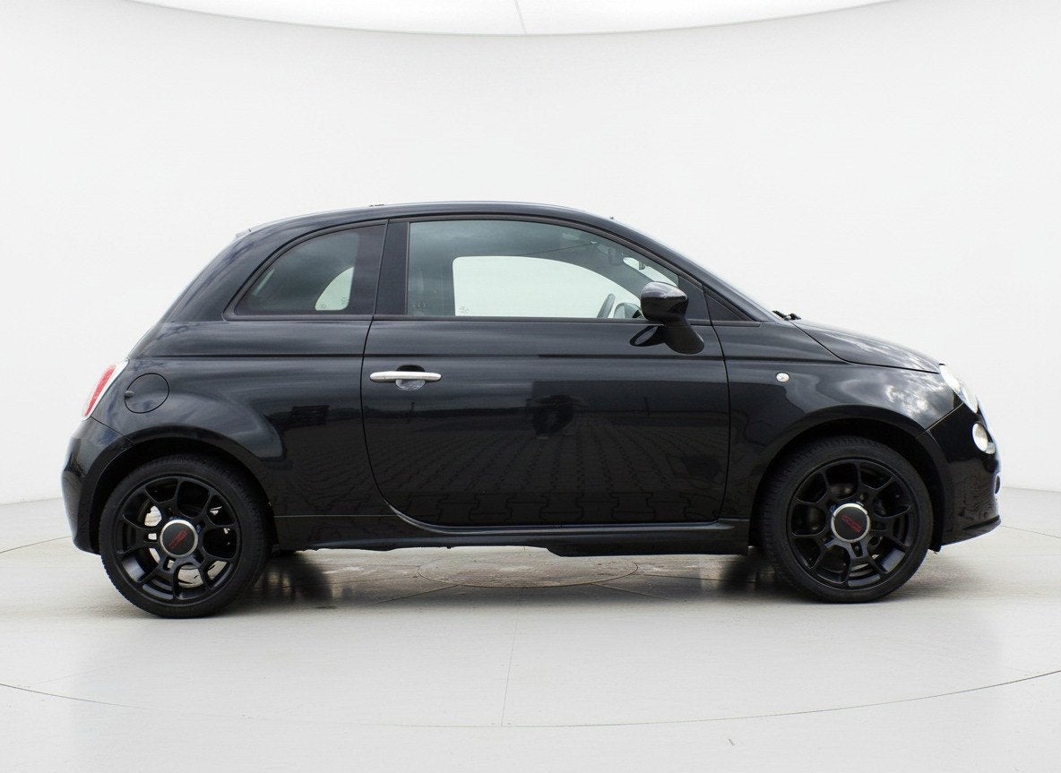 Fiat 500 C 1.2 500S Clima/PDC/LM Velgen!, Gebruikt, 4 cilinders, Cabriolet, Leder en Stof