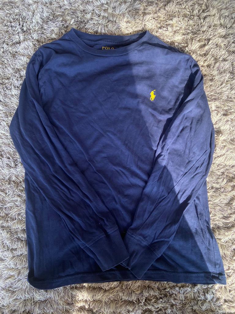Polo Ralph Lauren Longsleeve Shirt - Maat M/10-12 jaar, Ophalen of Verzenden, Zo goed als nieuw, Overige maten, Blauw