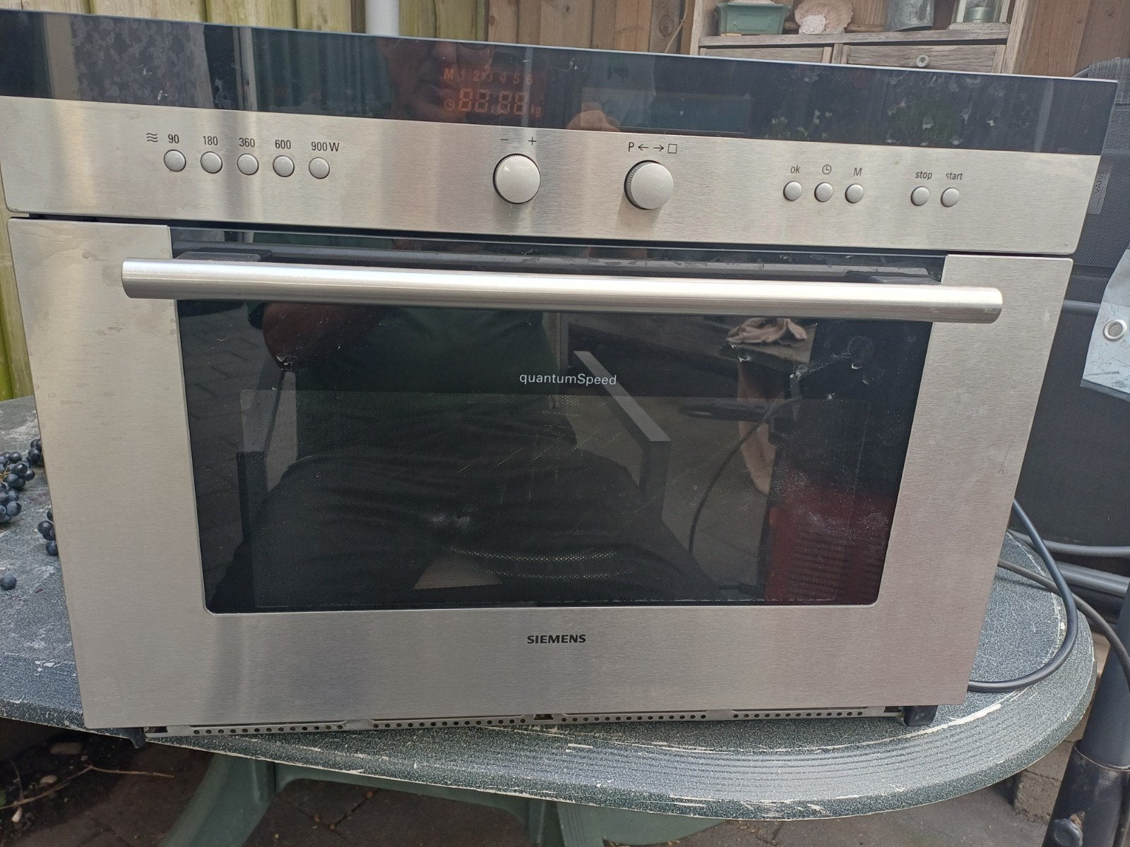 Siemens oven en magnetroon quantumspeed met storing, Ophalen, 45 tot 50 cm, Gebruikt, Siemens