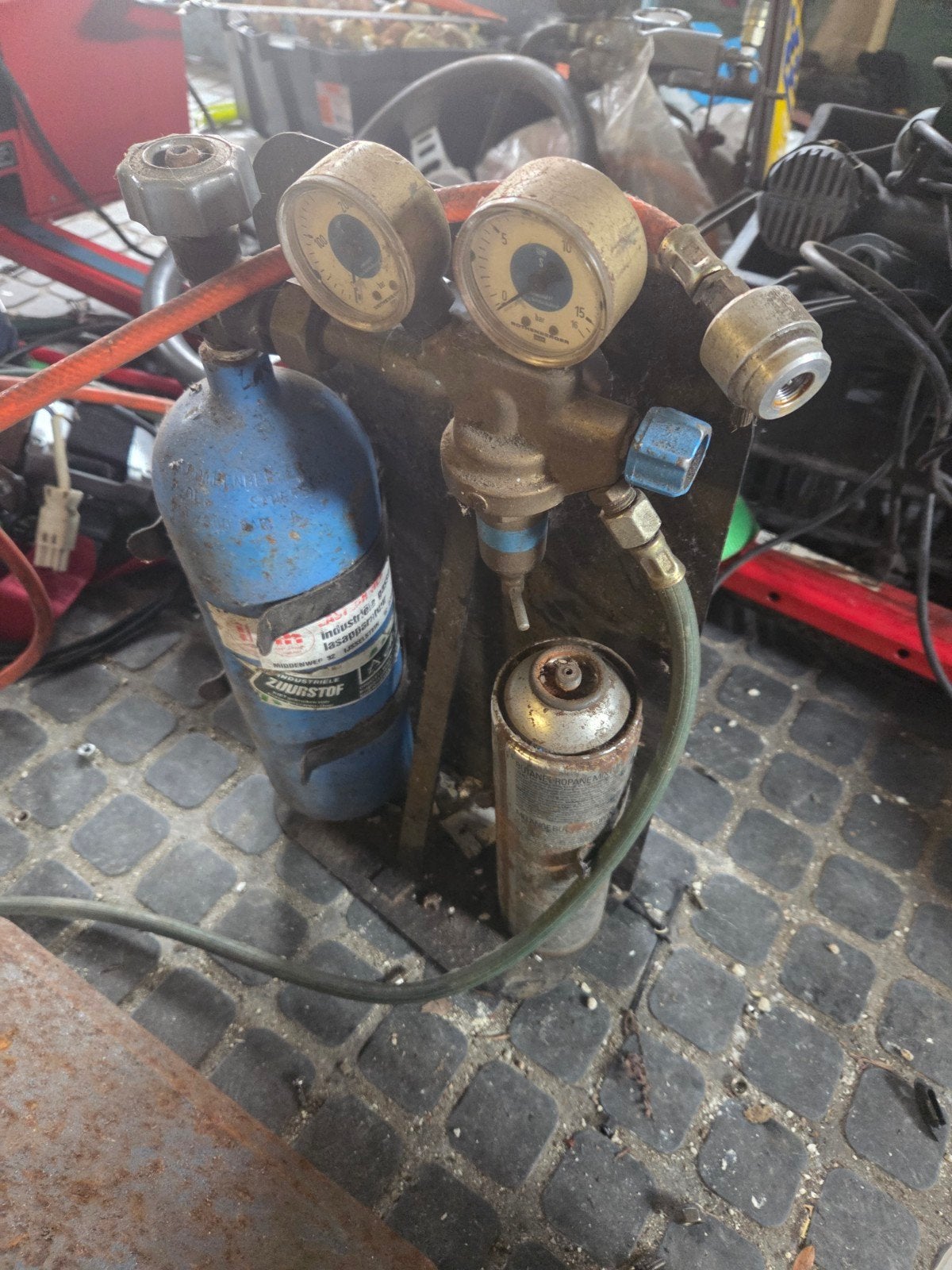 Brander Set, Ophalen, Gebruikt