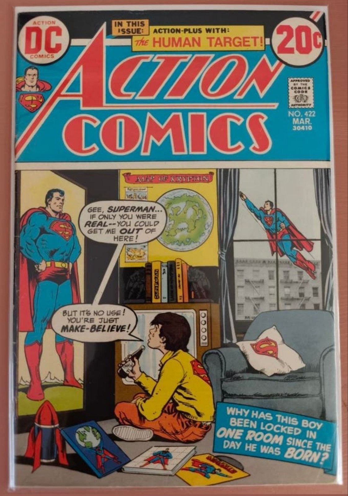 Action Comics #422 (1973), Boeken, Eén comic, Amerika, Ophalen of Verzenden, Zo goed als nieuw