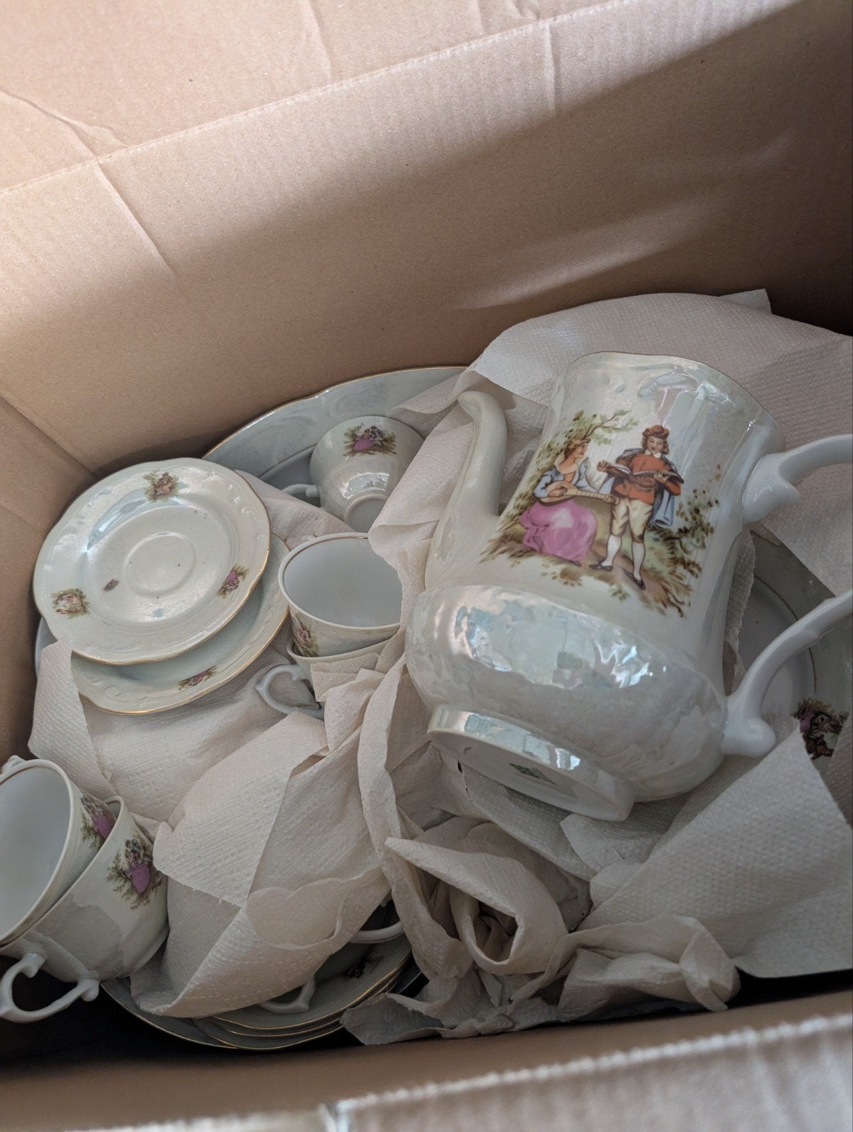 Vintage Wloclawek koffieservies - Made in Poland, Ophalen of Verzenden