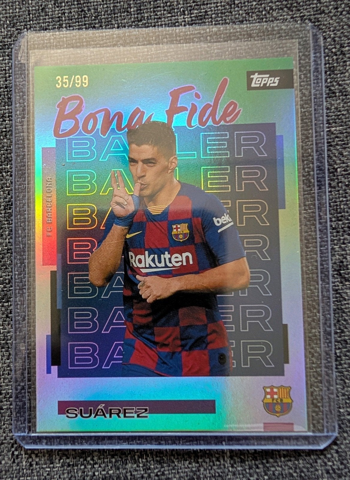 Luis Suárez FC Barcelona Topps /99, Ophalen of Verzenden, Nieuw, Buitenlandse clubs, Spelerskaart