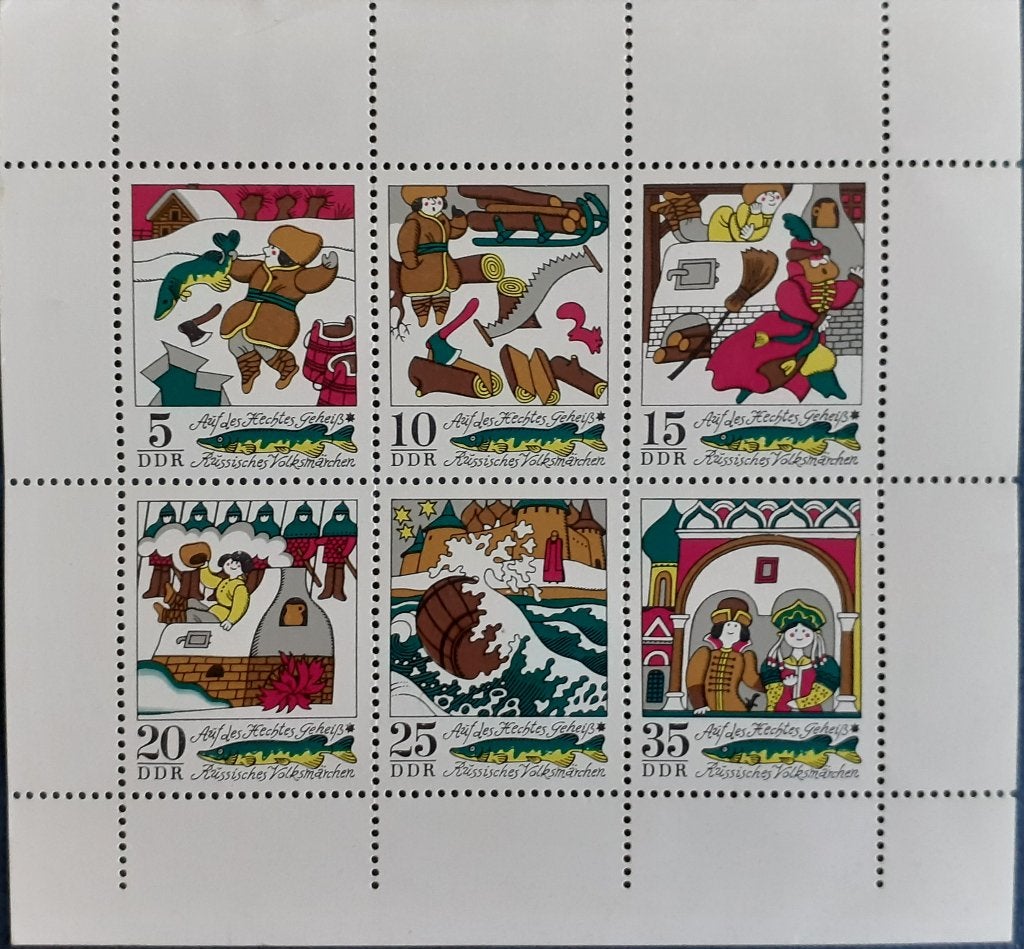 DDR Kleinbogen 1973 Marchen Postfris, Postzegels en Munten, Ophalen of Verzenden, DDR, Postfris