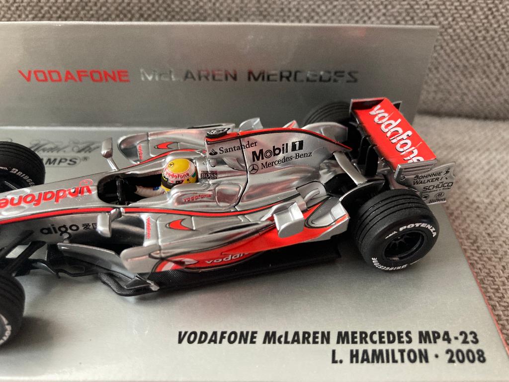 ✅ Lewis Hamilton 1:43 2008 Mclaren Mercedes MP4-23 F1, Ophalen of Verzenden, Nieuw, Formule 1