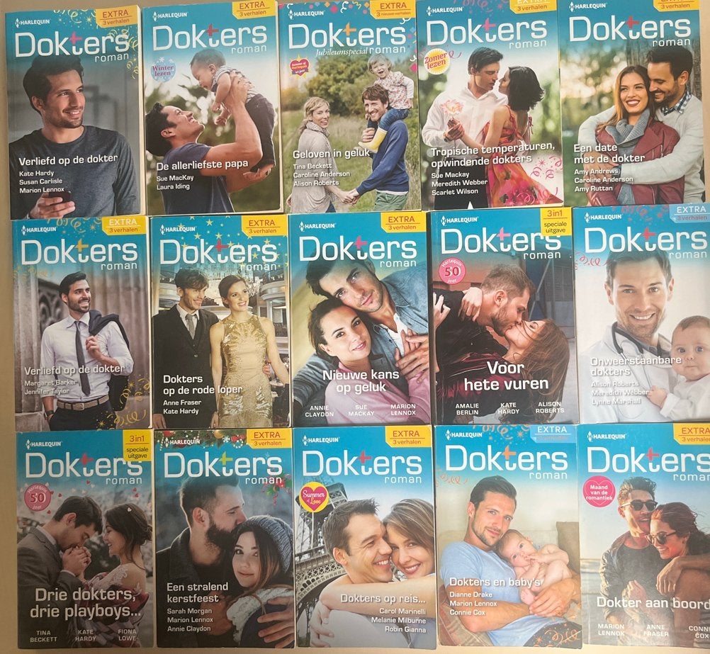 Grote collectie Doktersromans - 45 verhalen tm 2025, Boeken, Ophalen of Verzenden, Zo goed als nieuw, Nederland