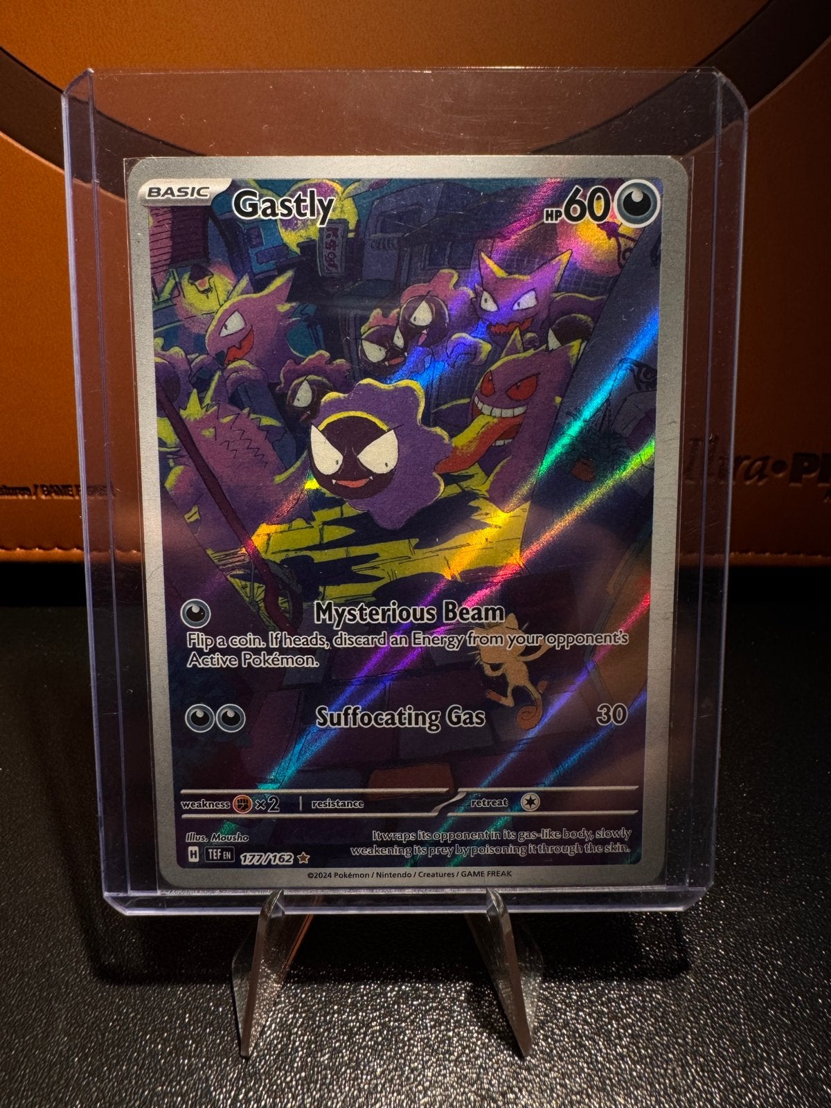Gastly pokemon kaart, Ophalen of Verzenden, Nieuw, Losse kaart, Foil