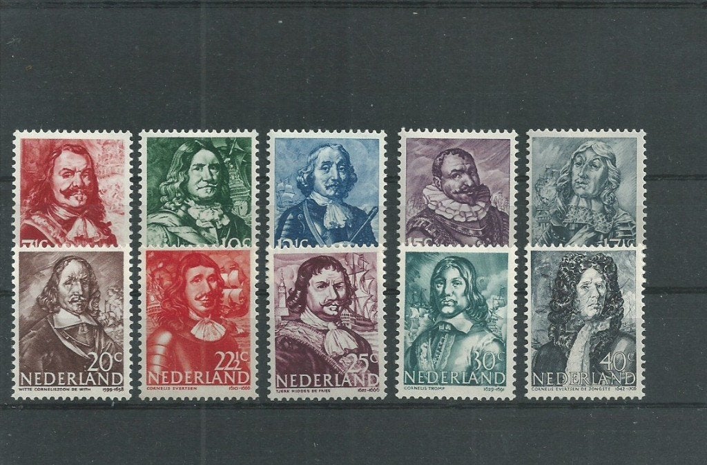 Nederland 1943, NVPH 412 t/m 421, Ongebruikt., Postzegels en Munten, Verzenden, Na 1940, Postfris