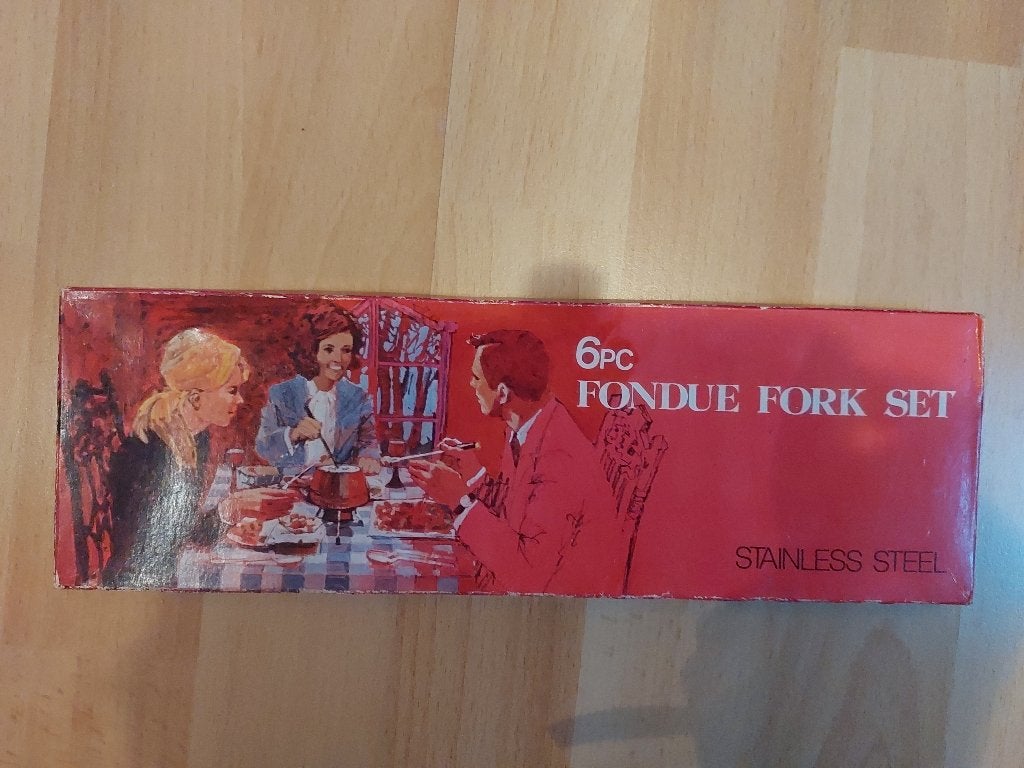 2 setjes fondue vorkjes, Ophalen of Verzenden, Gebruikt, Fondue-accessoires