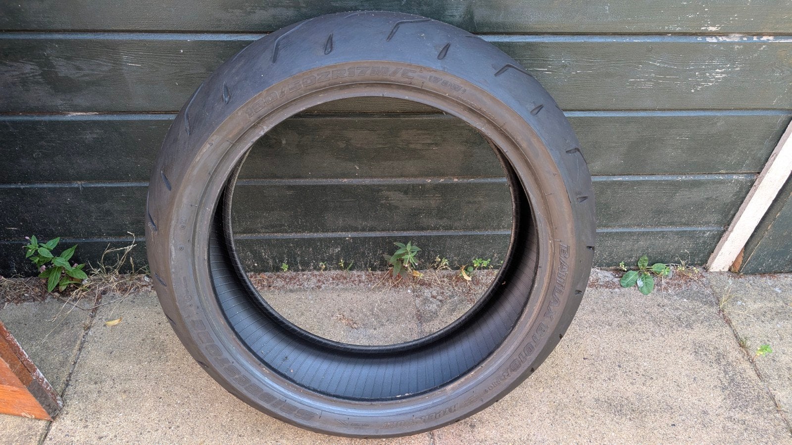 Bridgestone Hypersport BT016R achterband, Motoren, Onderdelen | Merk-onafhankelijk, Ophalen, Gebruikt