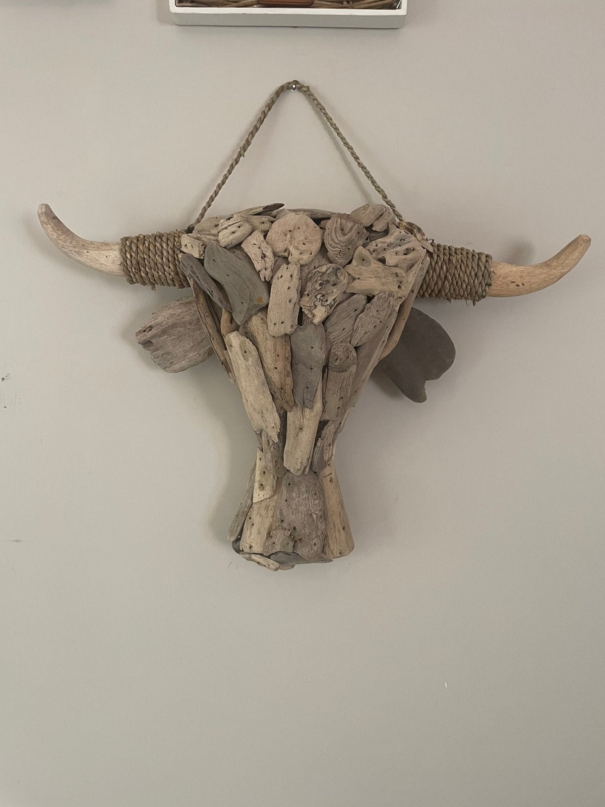 Nieuw buffelkop drijfhout, Huis en Inrichting, Woonaccessoires | Wanddecoraties, Ophalen of Verzenden, Nieuw