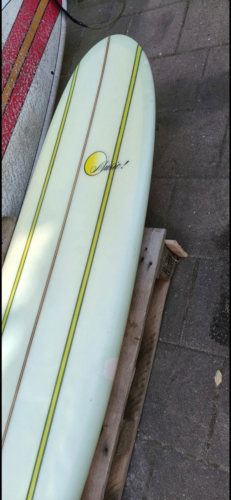 surfplank/surfboard, Hoy Runnels Custom Single Fin 7'4"–, Watersport en Boten, Golfsurfen, Ophalen, Gebruikt, Funboard, Met vinnen
