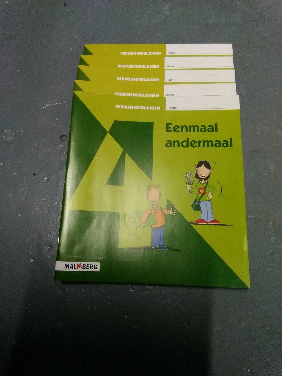 5x Vermenigvuldigen Eenmaal andermaal Malmberg, Wiskunde A, Malmberg, Ophalen of Verzenden, Zo goed als nieuw