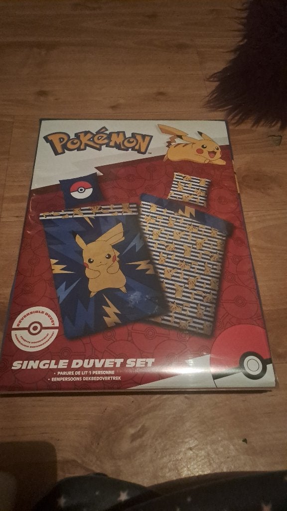Pokemon dekbed overtrek, Ophalen of Verzenden, Zo goed als nieuw, Overige typen