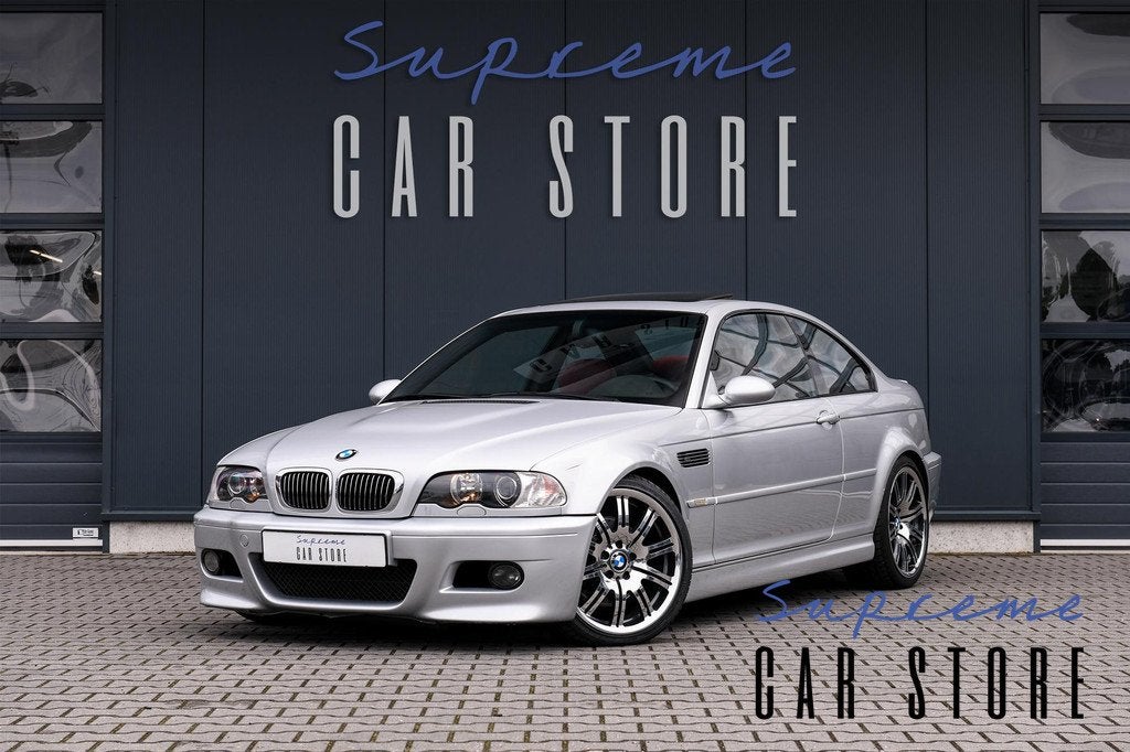 BMW E46 M3 Coupé | SMG | H/K | Titansilber | VOL!, Automatische klimaatregeling, Achterwielaandrijving, Gebruikt, Leder en Stof