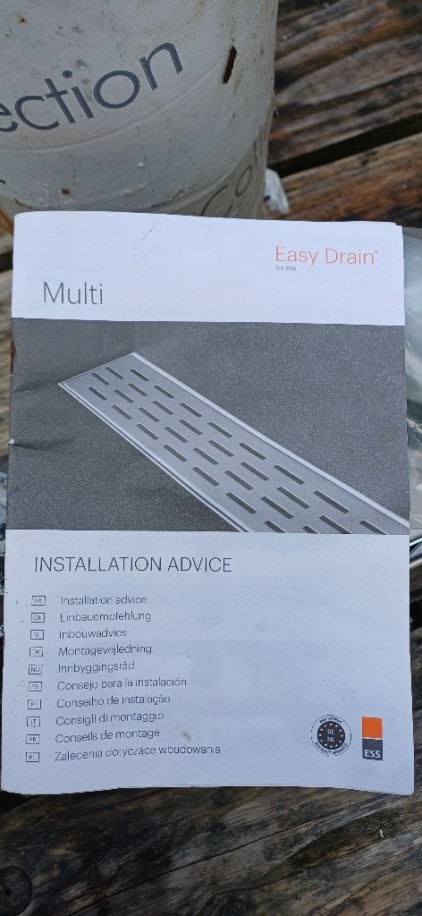 Easydrain multi 70 cm/ doucheafvoer, Ophalen of Verzenden, Nieuw, Douche