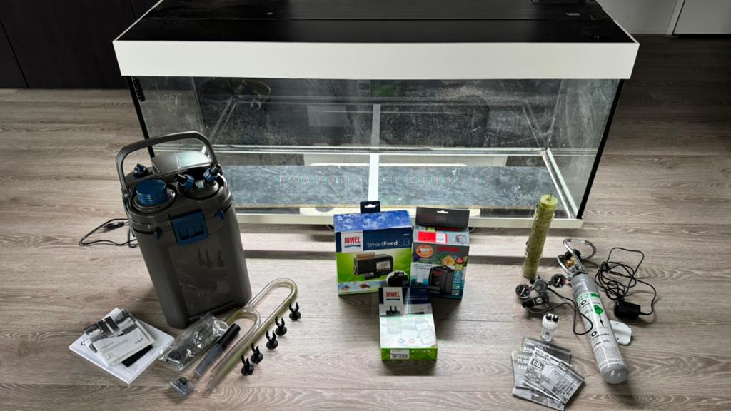 Complete Aquarium set! Juwel 240 LED, Dieren en Toebehoren, Vissen | Aquaria en Toebehoren, Ophalen, Inclusief deksel, Zo goed als nieuw