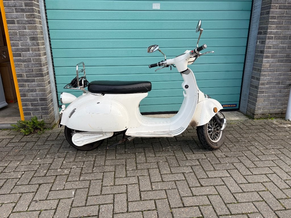 Retro scooter - elektrisch - E-talian / Green Rider, Fietsen en Brommers, Overige merken, Gebruikt, Elektrisch, Ophalen of Verzenden
