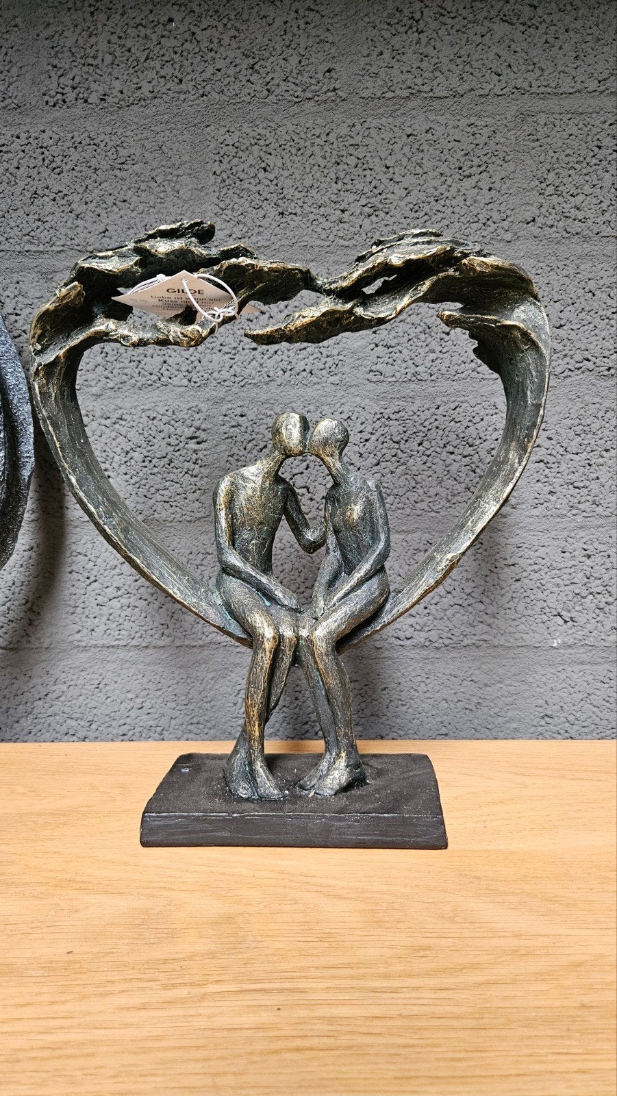 Beeld Levensboom koppel liefde sculptuur - 31 cm hoog, Kunststof, Ophalen of Verzenden, 20 - 50 cm, Beeld