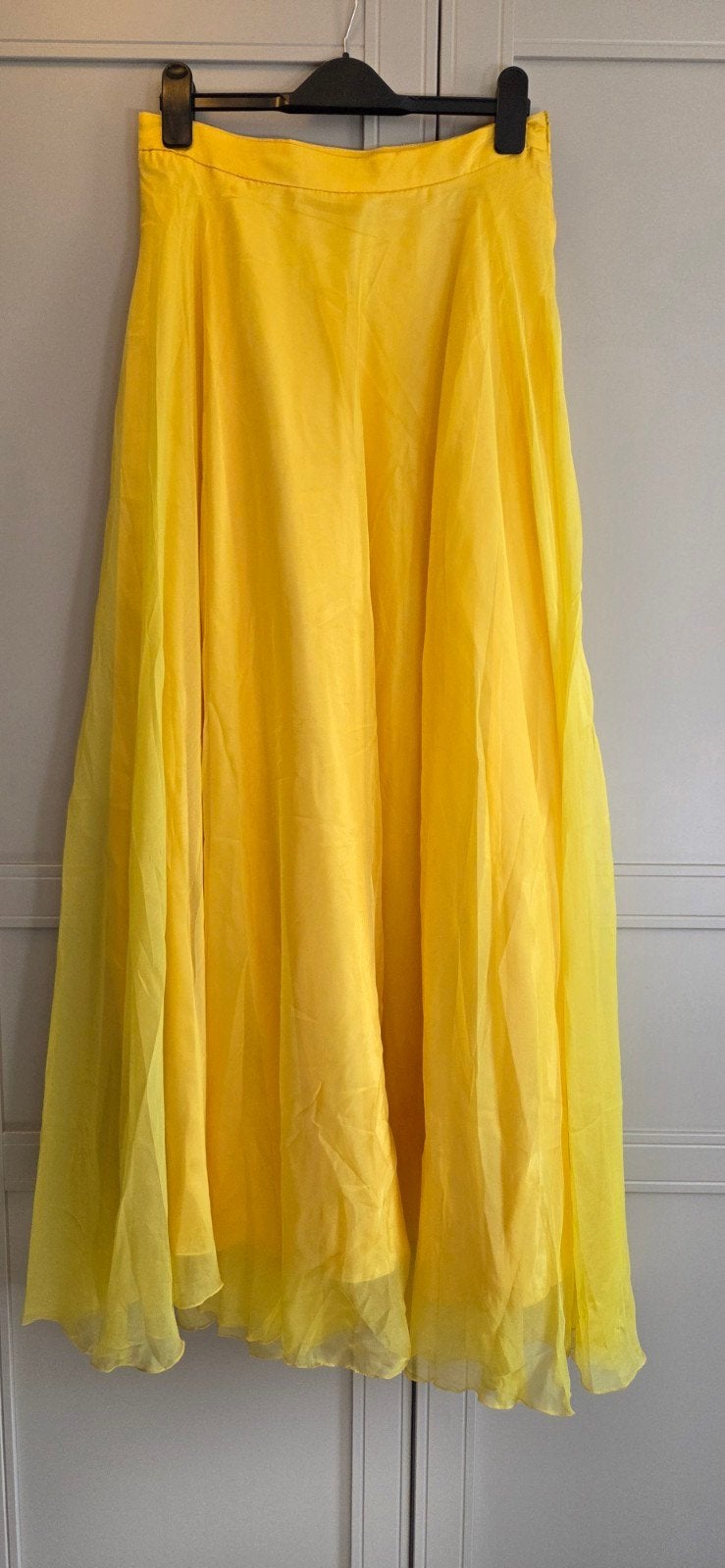 Gele lange rok maat M / L met onderrok, Kleding | Dames, Maat 38/40 (M), Geel, Ophalen of Verzenden, Zo goed als nieuw